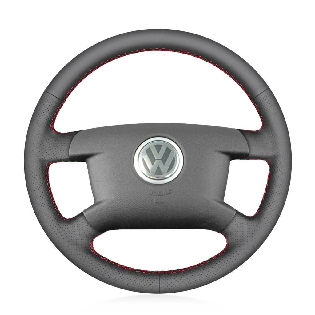 MEWANT Steering Wheel Cover for Volkswagen VW Caddy avelle T5 2003 - 2009 - Alcantara, Leather, Carbon Fiber, Easy Install, Non - Slip, Best Steering Wheel Cover