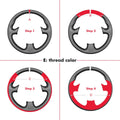 MEWANT Steering Wheel Cover for Volkswagen VW Golf 5 Polo Jetta Passat Touran Caddy EOS 2003 - 2010 - Alcantara, Leather, Carbon Fiber, Easy Install, Non - Slip, Best Steering Wheel Cover