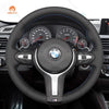 MEWANT Suede or Alcantara Car Steering Wheel Cover for BMW M Sport F30 F31 F34 F10 F11 F07 / F12 F13 F06 X3 F25 X4 F26 X5 F15 F16 F45 F46 F22 F23 - Mewant Cover