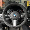 MEWANT Suede or Alcantara Car Steering Wheel Cover for BMW M Sport F30 F31 F34 F10 F11 F07 / F12 F13 F06 X3 F25 X4 F26 X5 F15 F16 F45 F46 F22 F23 - Mewant Cover