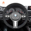 MEWANT Suede or Alcantara Car Steering Wheel Cover for BMW M Sport F30 F31 F34 F10 F11 F07 / F12 F13 F06 X3 F25 X4 F26 X5 F15 F16 F45 F46 F22 F23 - Mewant Cover