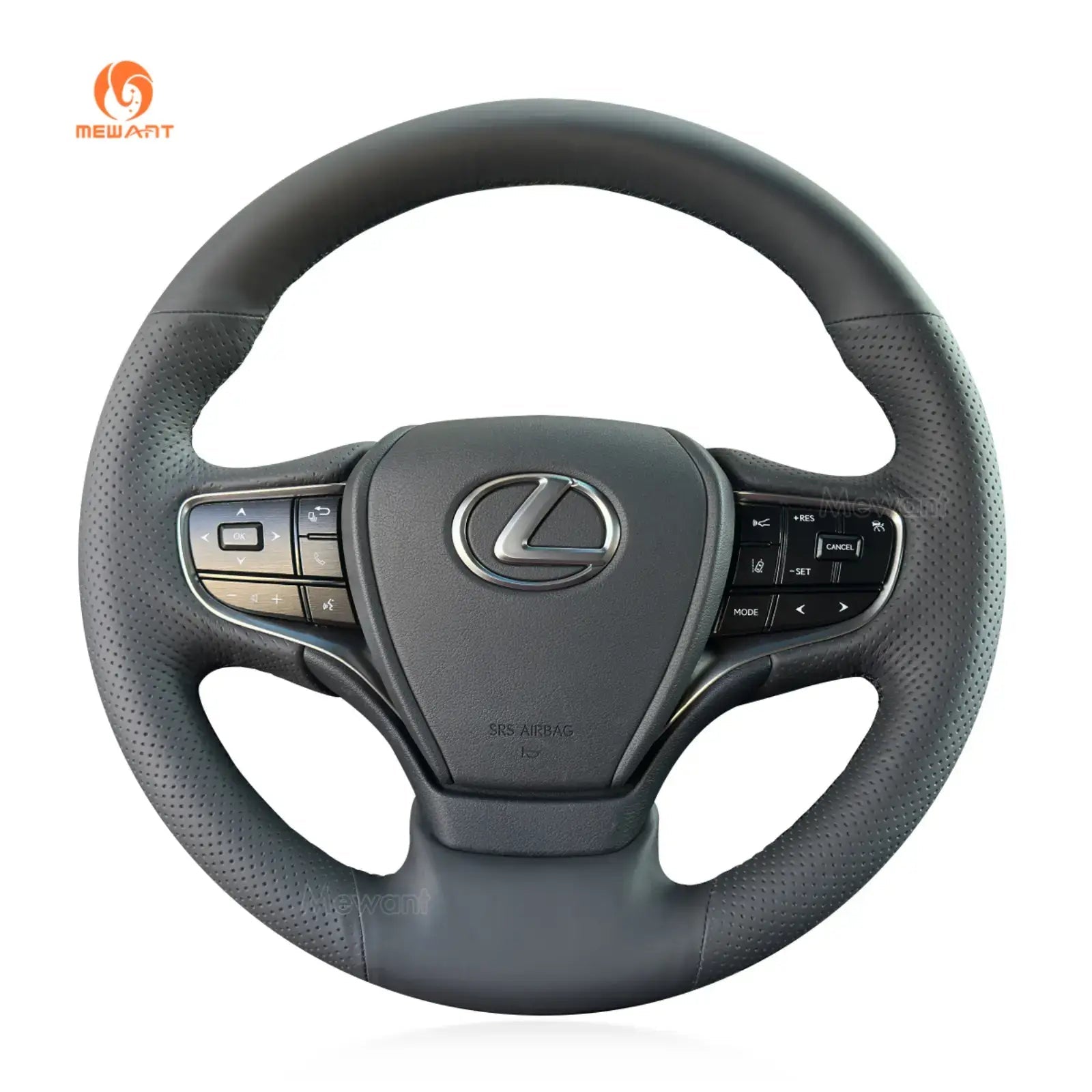 Steering Wheel Cover for Lexus ES300 ES340 ES350 ES300h LS350 LS500 LS500h UX 200 UX 250h 260h 300h UX 300e 2018 - 2026 - Alcantara, Leather, Carbon Fiber, Easy Install, Non - Slip, Best Steering Wheel Cover