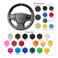 Steering Wheel Cover for Lexus ES300 ES340 ES350 ES300h LS350 LS500 LS500h UX 200 UX 250h 260h 300h UX 300e 2018 - 2026 - Alcantara, Leather, Carbon Fiber, Easy Install, Non - Slip, Best Steering Wheel Cover
