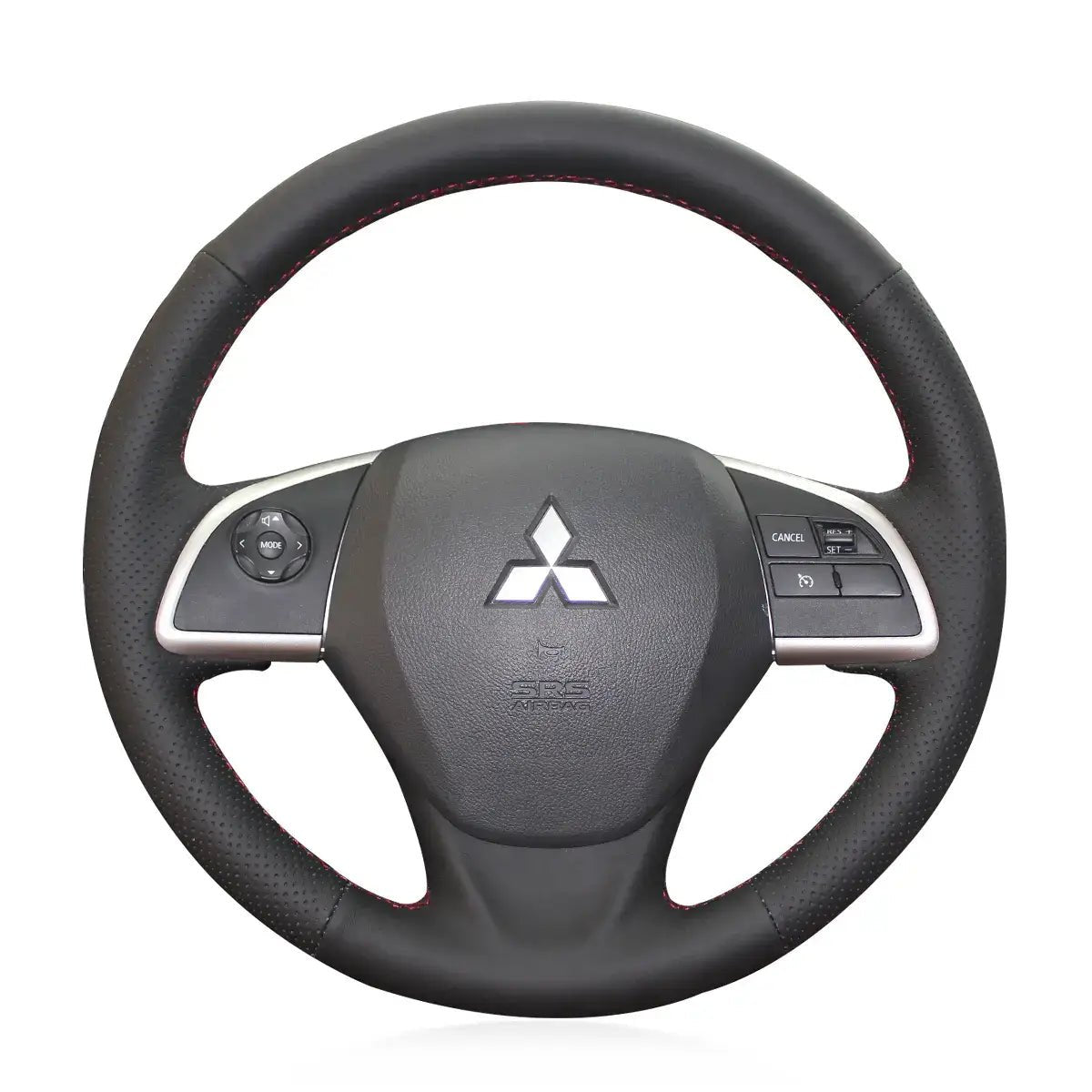 Steering Wheel Cover for Mitsubishi Outlander Sport RVR Eclipse Cross Mirage G4 ASX L200 Space Star Triton 2013 - 2025 - Alcantara, Leather, Carbon Fiber, Easy Install, Non - Slip, Best Steering Wheel Cover