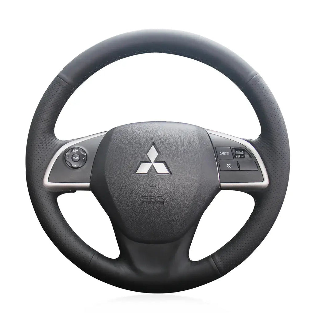 Steering Wheel Cover for Mitsubishi Outlander Sport RVR Eclipse Cross Mirage G4 ASX L200 Space Star Triton 2013 - 2025 - Alcantara, Leather, Carbon Fiber, Easy Install, Non - Slip, Best Steering Wheel Cover