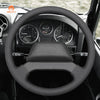 MEWAN Genuine Leather Car Steering Wheel Cove for Land Rover Defender