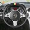 MEWANT DIY Leather Suede Car Steering Wheel Cover for Alfa Romeo 159 2006-2011