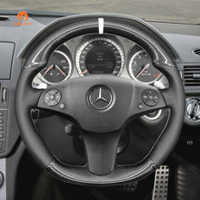 Carica l&#39;immagine nel visualizzatore di Gallery, Car Steering Wheel Cover for Mercedes Benz AMG C63 W204 C219 W212 R230 C197 R197
