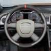 MEWANT Hand Stitch Car Steering Wheel Cover for Audi A3 (8P) Sportback A4 (B8) A4 (B7) A6 (C6)
