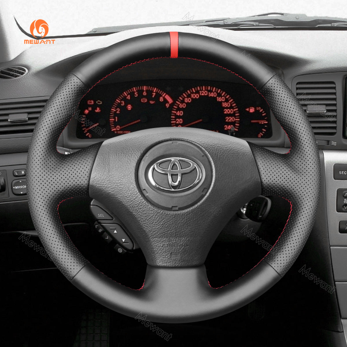 Car Steering Wheel Cover for Toyota Corolla (Verso) 2002-2004 / Yaris (Verso)