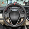 MEWANT Hand Stitch Dark Grey Alcantara Car Steering for Toyota Camry Corolla RAV4 Avalon