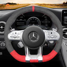 Charger l&#39;image dans la galerie, Car steering wheel cover for Mercedes Benz AMG A35 W177 2020-2021
