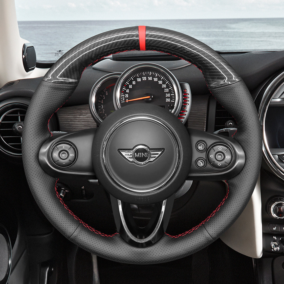 Car steering wheel cover for Mini (Hatchback/Mini) Clubman Convertible Countryman