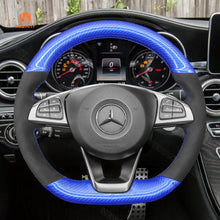 Cargue la imagen en el visor de la Galería, Car Steering Wheel Cover for Mercedes Benz W176 W246 W205 C117 C218 X218 W213 X253 C253
