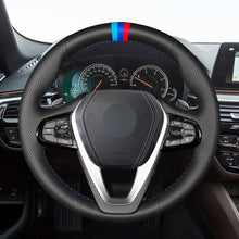 Load image into Gallery viewer, MEWANT Leather Suede Carbon Fiber Car Steering Wheel Cover for G20 F44 G22 G23 G26 G30 G32 G11 G14 G01 G02 G05 G06 G07 G29

