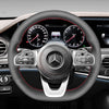 MEWANT Hand Stitch Black Leather Suede Car Steering Wheel Cover for Mercedes Benz W177 W205 C118 C257 W213 W463 H247 X247 W167 W222