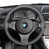 MEWANT Hand Stitch Black Leather Car Steering Wheel Cover for BMW X3 E83 2007-2010