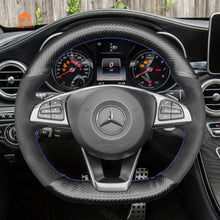 Charger l&#39;image dans la galerie, Car Steering Wheel Cover for Mercedes Benz W176 W246 W205 C117 C218 X218 W213 X253 C253
