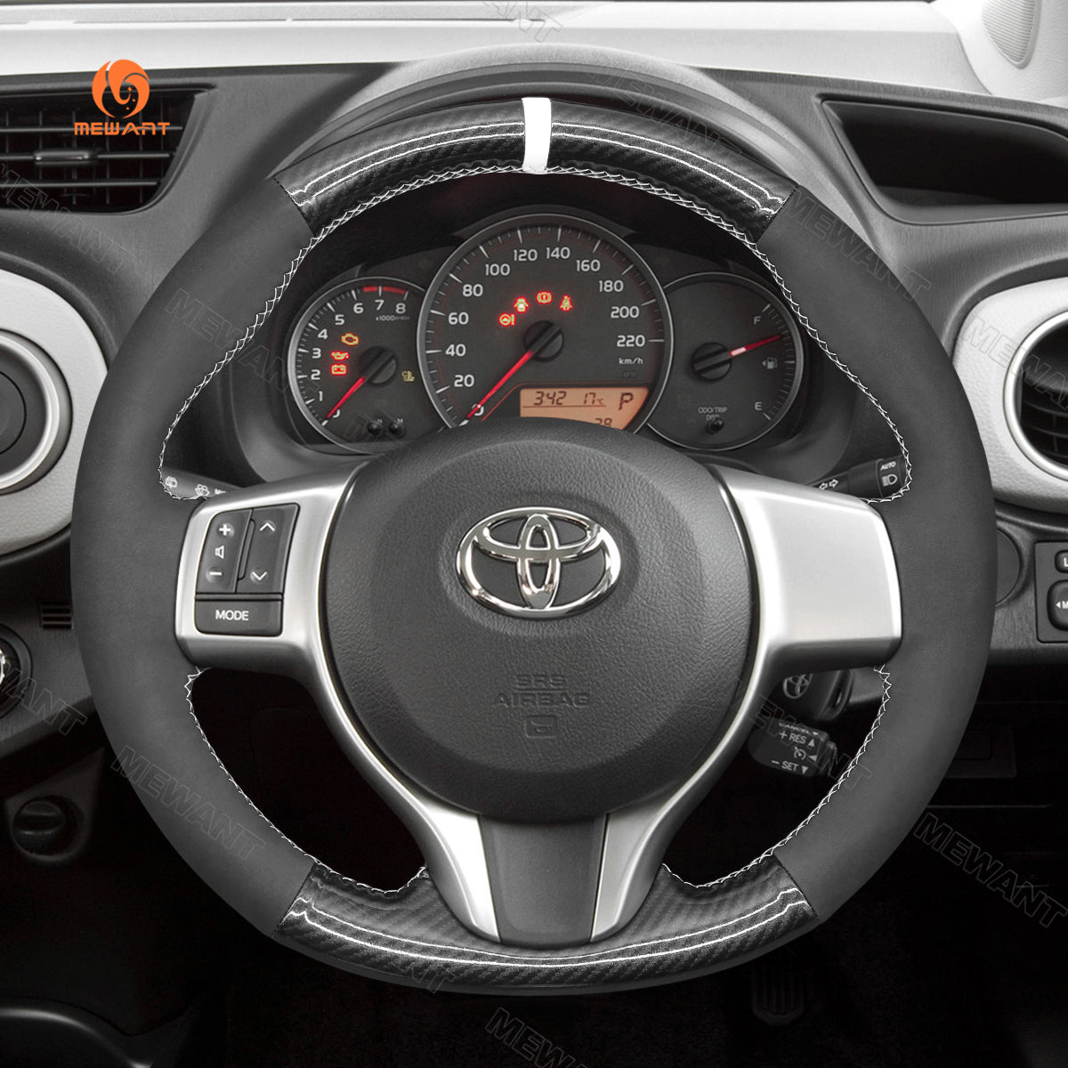 Car steering wheel cover for toyota Yaris 2012-2020 / Ractis 2010-2015