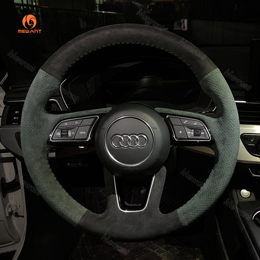 Car Steering Wheel Cover for Audi A1 (8X) Sportback A3 (8V) A4 (B9) Avant A5 (F5) Q2