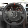 MEWANT Hand Stitch Car Steering Wheel Cover for Renault Megane Scenic2 (Grand Scenic) Kangoo