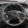 MEWANT Hand Stitch Car Steering Wheel Cover for Toyota Tacoma 2001-2004 / Tundra 2001-2002 / Sequoia 2001-2002 / Hilux 2001-2005