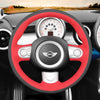 MEWANT Hand Stitch Athsuede Car Steering Wheel Cover for Mini Coupe Clubman Clubvan Roadster