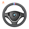 Car steering wheel cover for BMW X5 E70 2006-2013 / X6 E71 2008-2014 / E72 (ActiveHybrid X6) 2009-2010