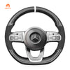 Car steering wheel cover for Mercedes Benz / A-Class W177 2019-2021 / C-Class W205 2019-2021 / CLA-Class C118 2020-2021 / CLS-Class C257 2019-2021 / E-Class W213 2019-2020 / G-Class W463 2019-2021 / GLA-Class H247 2021 / GLB-Class X247 2020-2021 / GLC-Class X253 C253 2020-2021 / GLE-Class W167 2020-2021 / Class W222 2018-2020