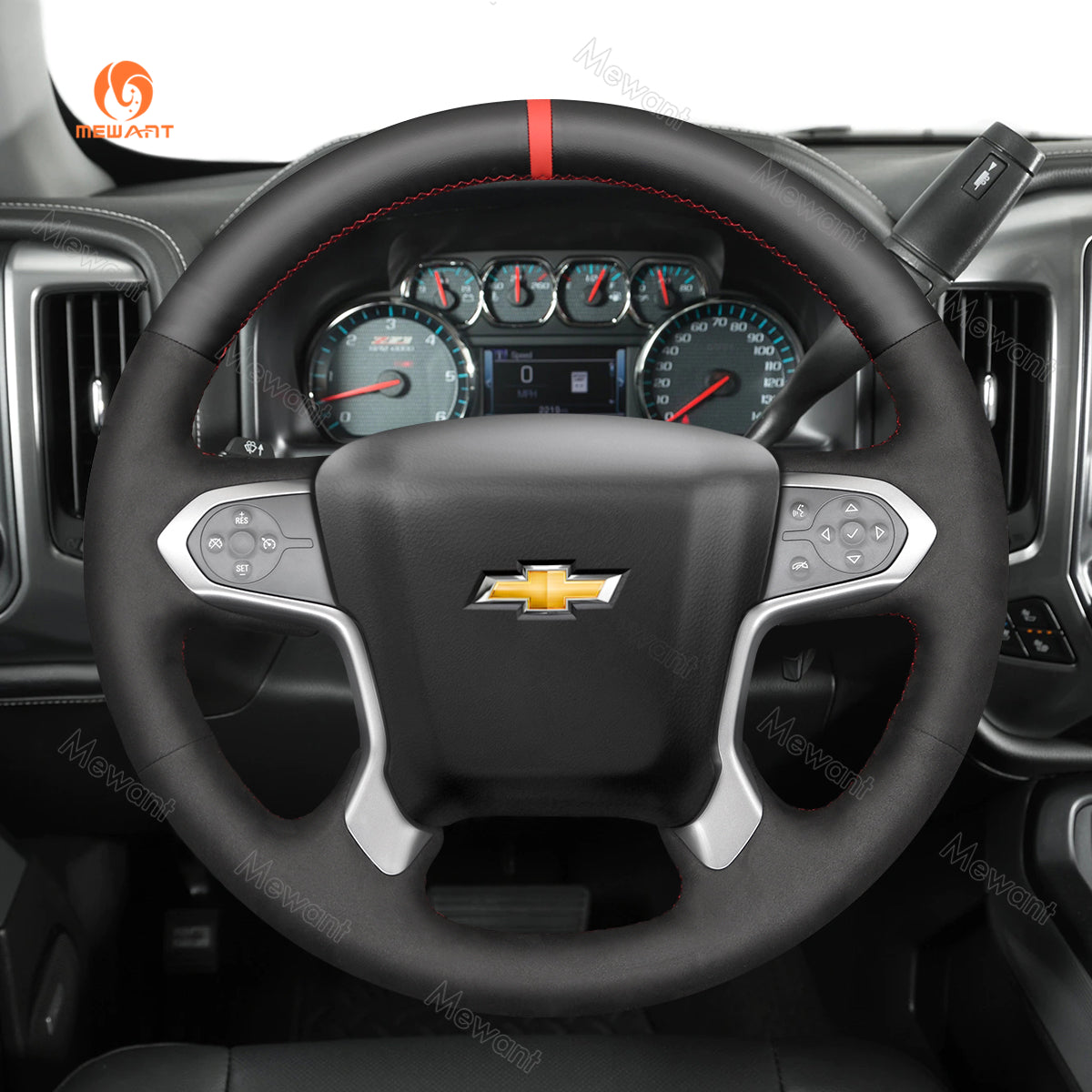 Car Steering Wheel Cover for Chevrolet Silverado (4500HD/5500HD/6500HD) 