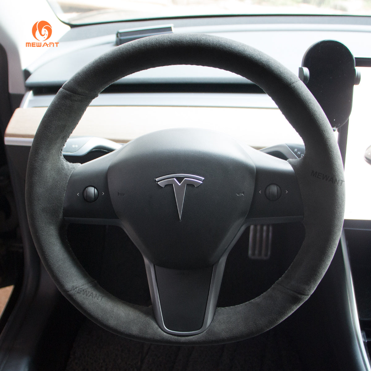 Tesla Alcantara Hand Stitch Steering Wheel Cover – TESLAUNCH