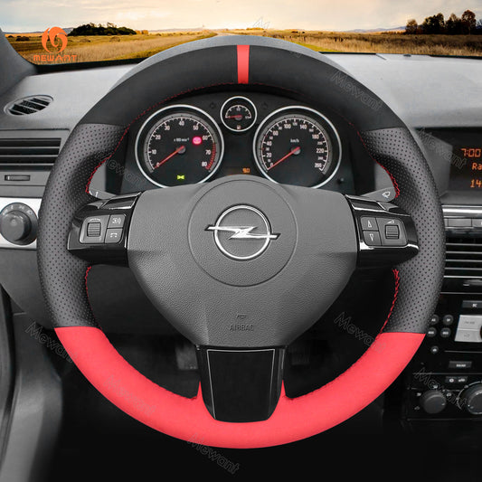 Car steering wheel cover for Opel Astra (H) 2004-2009 / Signum 2004-2008 / Vectra (C) 2005-2009 / for Vauxhall Astra (H) 2004-2009 / Signum 2004-2008 / Vectra (C) 2005-2009 / for Holden Astra 2004-2009