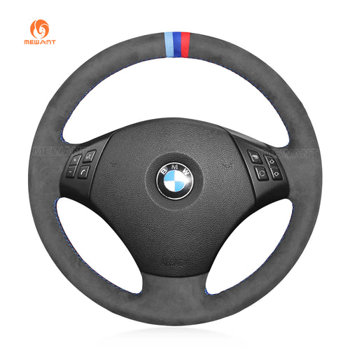 Car steering wheel cover for BMW 3 Series E90 (Sedan) 2005-2011 / E91 (Touring) 2005-2011 / X1 E84 2009-2015