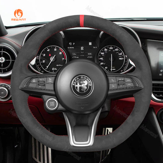 Car Steering Wheel Cover for Alfa Romeo Giulia 2020-2022 / Stelvio 2020-2022 / Tonale 2022