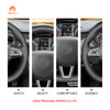 Car steering wheel cover for Skoda Octavia 2015-2019 / Fabia 2016-2019 / Kodiaq 2016-2019 / Citigo 2015-2019 / Superb 2016-2019 / Scala 2019