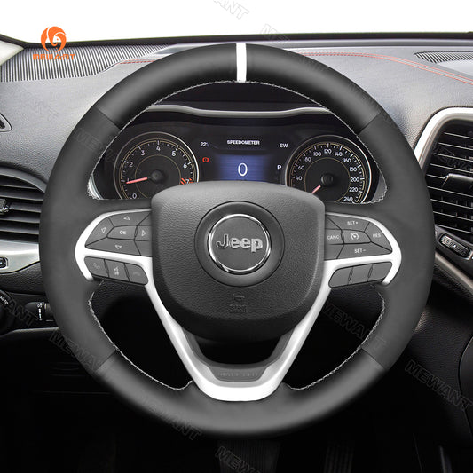 Car steering wheel cover for Jeep Grand Cherokee 2014-2016