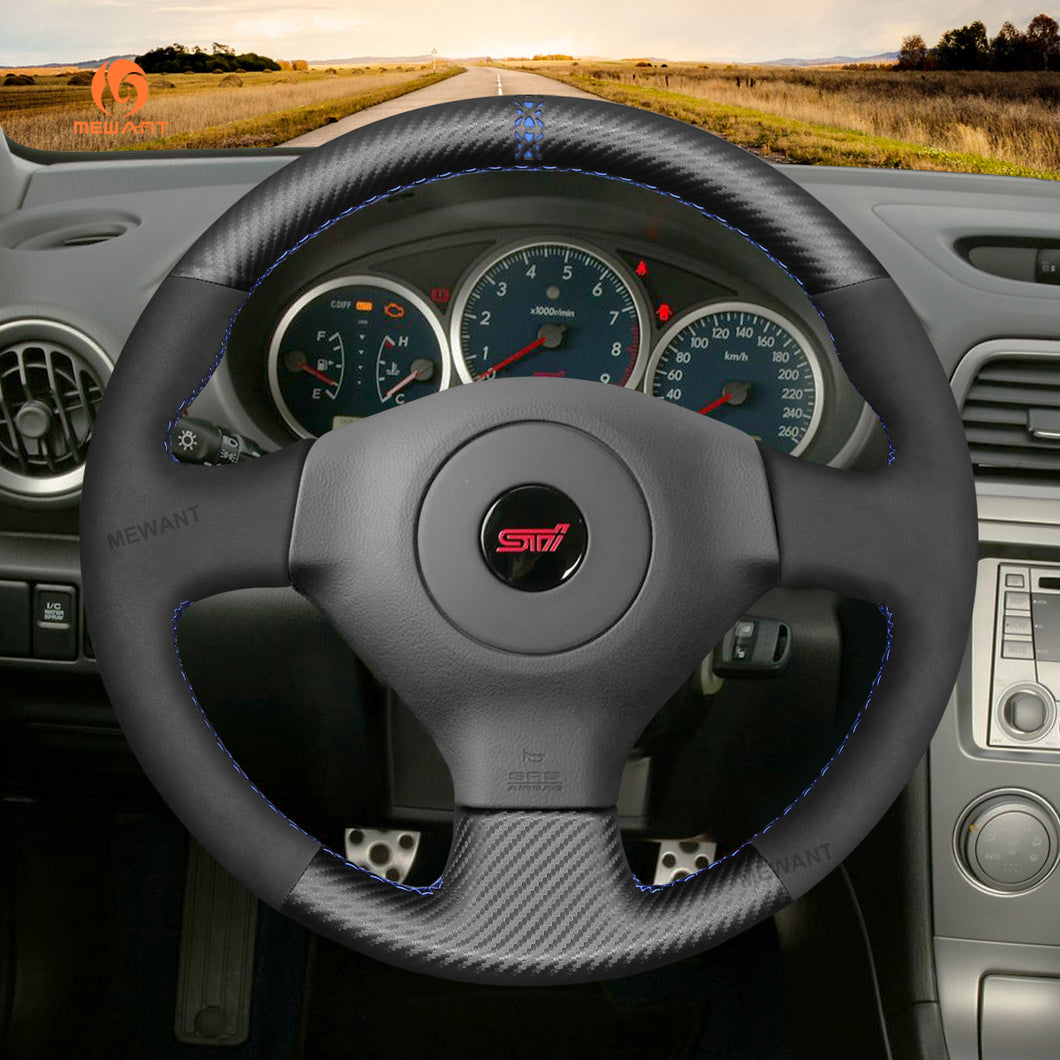 MEWANT DIY Car Steering Wheel Cover for Subaru Impreza WRX STI 2002-2004