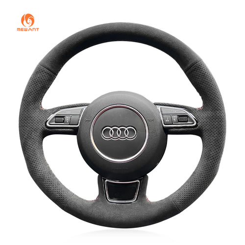 Car steering wheel cover for Audi A1 (8X) A3 (8V) Sportback A4 (B8) Avant A5