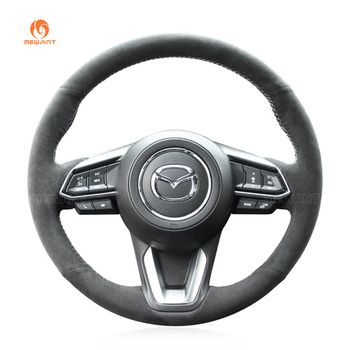 Car steering wheel cover for Mazda 3 Axela 2017-2018 / Mazda 6 Atenza 2017-2018 / CX-3 2018-2019 / CX-5 2017-2019 / CX-9 2016-2019 for Toyota Yaris 2019