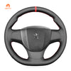 MEWANT Hand Stitch Car Steering Wheel Cover for Peugeot Expert Traveller / for Citreon Jumpy Spacetourer / for Fiat Scudo 2022
