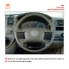 Car steering wheel cover for Volkswagen VW Caddy 2003-2006 /Caravelle 2003-2009 /T5 2003-2008