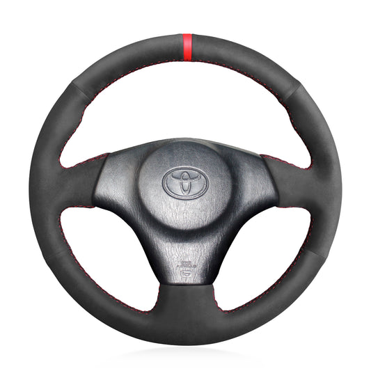 Car steering wheel cover for Toyota RAV4 1998-2003 / Celica 1999-2006 / Matrix 2002-2008 / MR2 1999-2007/ Supra 1996-2002 / Voltz 2002-2004 / Caldina 1997-2002 / MR-S 1999-2007 / Corolla (US) 2003-2008