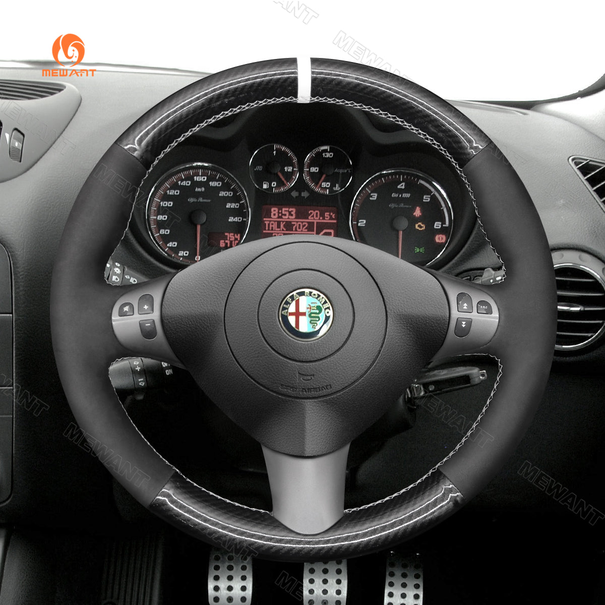 Car steering wheel cover for Alfa Romeo 147 2000-2010 / GT 2004-2010