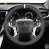 MEWANT Hand Stitch Car Steering Wheel Cover for Mitsubishi L200 2017-2022 / Outlander (PHEV) 2016-2021