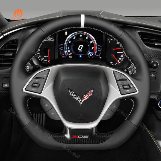 Car Steering Wheel Cover for Chevrolet Corvette (C7)