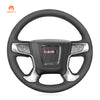 MEWANT Hand Stitch Car Steering Wheel Cover for GMC Sierra 1500 / Sierra 1500 Limited /  Sierra 2500 / Sierra 3500 / Yukon (XL)