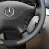 MEWANT Black Leather Suede Car Steering Wheel Cover for Mercedes Benz W639 Viano Vito VW Crafter