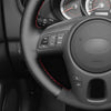 MEWANT DIY Black Suede Genuine Leather Car Steering Wheel Cover for Kia Forte (Forte Koup / Forte5)  Soul Rio Rio5