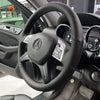 MEWANT Hand Stitch Car Steering Wheel Cover for Mercedes Benz G-Class W463 2013-2018 / GL-Class X166 2013-2016 / M-Class W166 2012-2015