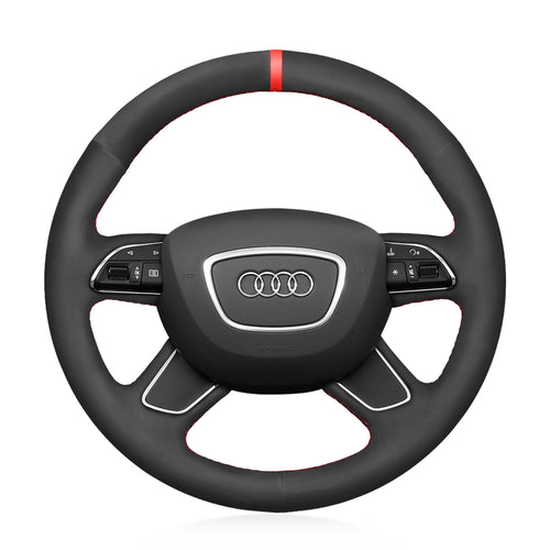 Car Steering Wheel Cover for Audi A3 (8V) Sportback A4 (B8) Avant A6 (C7) A8 (D4) Q3 (8U) Q5 (8R) Q7 (4L)